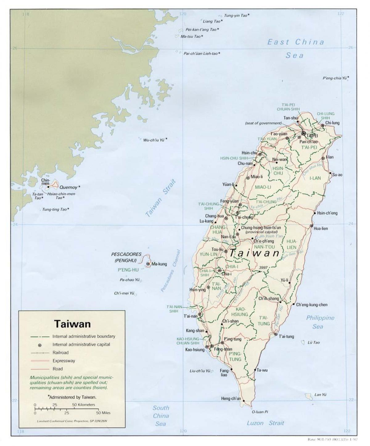 քարտեզ Синьбэй, Թայվան