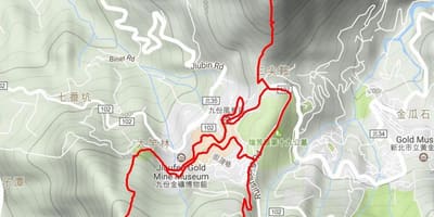 Цзюфэнь Թայվան քարտեզի վրա