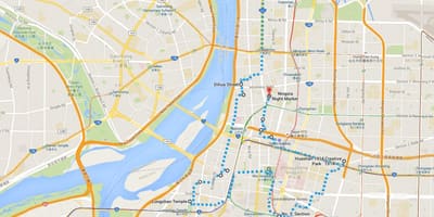Ubike Тайпей քարտեզի վրա